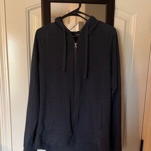 George Men's Dark Blue Zip-Up Sweater
